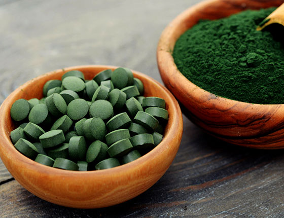 organic spirulina supplement